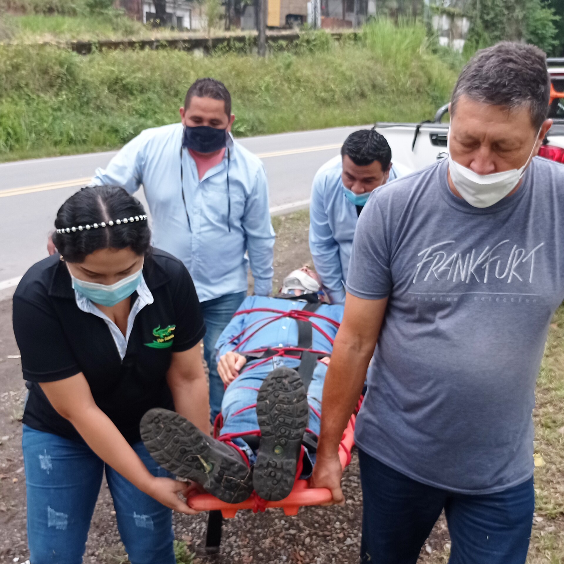 Simulacro de accidente